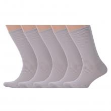 Комплект из 5 пар мужских медицинских носков LORENZLine СЕРЫЕ