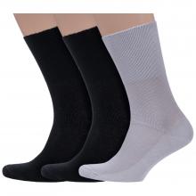 Комплект из 3 пар мужских медицинских носков Dr. Feet (PINGONS) из 100% хлопка микс 1