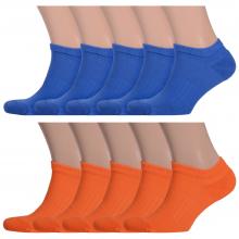 Комплект из 10 пар мужских носков с махровым мыском и пяткой Comfort (Palama) микс 2