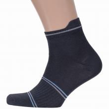 Мужские носки VASILINA СЕРЫЕ с серо-голубыми полосками