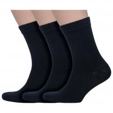 Комплект из 3 пар мужских теплых носков Hobby Line ЧЕРНЫЕ
