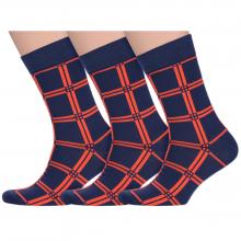 Комплект из 3 пар мужских носков  Нева-Сокс  М4, ТЕМНО-СИНИЕ