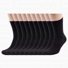 Комплект из 10 пар мужских носков  СТАНДАРТ   Челны Текстиль  ЧЕРНЫЕ без фабричных этикеток