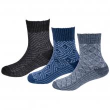 Комплект из 3 пар детских теплых носков RuSocks (Орудьевский трикотаж) микс 6