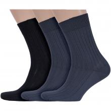 Комплект из 3 пар мужских носков Брестские (БЧК) из 100% хлопка микс 5