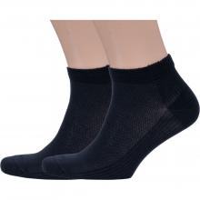 Комплект из 2 пар мужских носков Grinston socks (PINGONS) из микромодала ЧЕРНЫЕ