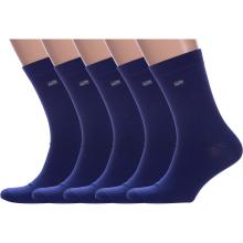 Комплект из 5 пар мужских носков Hobby Line СИНИЕ