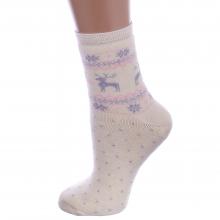 Детские махровые носки RuSocks (Орудьевский трикотаж) КРЕМОВЫЕ
