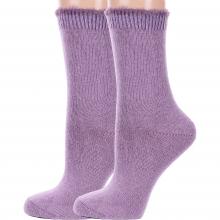 Комплект из 2 пар женских теплых носков  Пуховые  Hobby Line ФИОЛЕТОВЫЕ