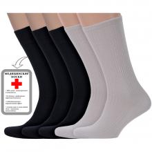 Комплект из 5 пар мужских медицинских носков LORENZLine из 100% хлопка микс 3