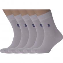 Комплект из 5 пар мужских носков из вискозы Челны-текстиль СЕРЫЕ