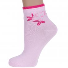 Женские укороченные носки RuSocks (Орудьевский трикотаж) СВЕТЛО-РОЗОВЫЕ