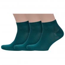 Комплект из 3 пар мужских носков Sergio Di Calze (PINGONS) из мерсеризованного хлопка ЗЕЛЕНЫЕ