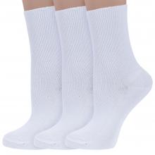 Комплект из 3 пар женских медицинских носков Dr. Feet (PINGONS) БЕЛЫЕ