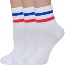Комплект из 3 пар детских спортивных носков  Красная ветка  БЕЛЫЕ