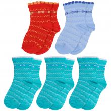 Комплект из 5 пар детских носков LORENZLine микс 22