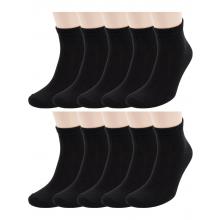 Комплект из 10 пар мужских спортивных носков Челны-текстиль ЧЕРНЫЕ
