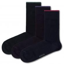 Комплект из 3 пар мужских хлопковых носков DiWaRi черные
