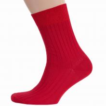 Мужские носки из 100% хлопка RuSocks (Орудьевский трикотаж) рис. 01, КРАСНЫЕ