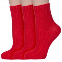 Комплект из 3 пар детских теплых носков RuSocks (Орудьевский трикотаж) КРАСНЫЕ