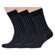 Комплект из 3 пар мужских носков  Красная ветка  С-1327, ЧЕРНЫЕ