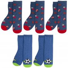 Комплект из 5 пар детских носков RuSocks (Орудьевский трикотаж) микс 9