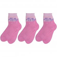 Комплект из 3 пар детских махровых носков Гамма СВЕТЛО-РОЗОВЫЕ