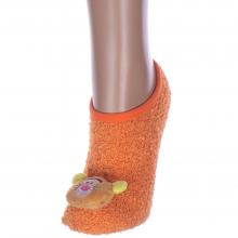 Женские ультракороткие махровые носки Hobby Line ОРАНЖЕВЫЕ