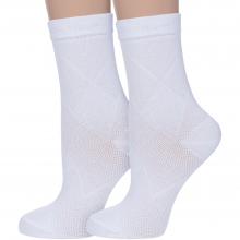 Комплект из 2 пар женских носков PARA socks БЕЛЫЕ