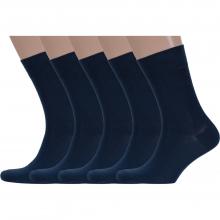Комплект из 5 пар мужских носков DiWaRi рис. 000, ТЕМНО-СИНИЕ
