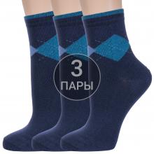 Комплект из 3 пар детских носков  Красная ветка  СИНИЕ