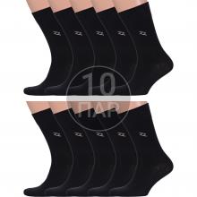 Комплект из 10 пар мужских носков PARA socks ЧЕРНЫЕ