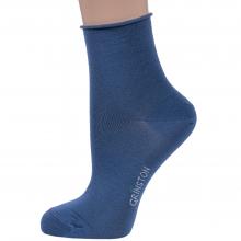 Женские носки без резинки из мерсеризованного хлопка Grinston socks (PINGONS) ДЖИНС