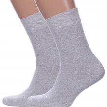 Комплект из 2 пар мужских махровых носков RuSocks (Орудьевский трикотаж) СЕРЫЕ