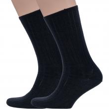 Комплект из 2 пар мужских медицинских шерстяных носков Dr. Feet (PINGONS) ЧЕРНЫЕ
