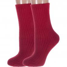Комплект из 2 пар женских махровых носков Hobby Line КРАСНЫЕ