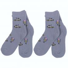 Комплект из 2 пар детских махровых носков Брестские (БЧК) рис. 805, СВЕТЛО-СЕРЫЕ