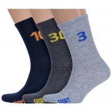 Комплект из 3 пар мужских носков RuSocks (Орудьевский трикотаж) микс 4