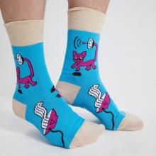 Носки unisex St. Friday Socks  Космический кот и лапша 