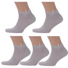 Комплект из 5 пар мужских носков LORENZLine СЕРЫЕ