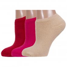 Комплект из 3 пар женских махровых носков ХОХ микс 2