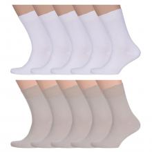 Комплект из 10 пар мужских носков ТМ CAVALLIERE (RuSocks) микс 1