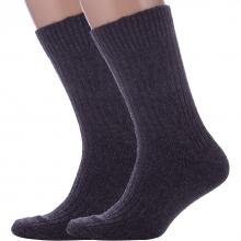 Комплект из 2 пар мужских полушерстяных носков RuSocks (Орудьевский трикотаж) ТЕМНО-СЕРЫЕ