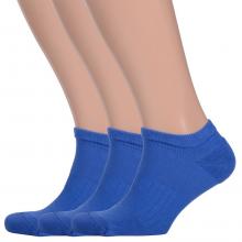 Комплект из 3 пар мужских носков с махровым мыском и пяткой Comfort (Palama) ВАСИЛЬКОВЫЕ