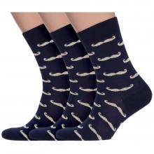 Комплект из 3 пар мужских носков Classic (Palama) МД-11, СИНЕ-ЖЕЛТЫЕ
