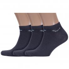Комплект из 3 пар мужских носков VASILINA ГРАФИТОВЫЕ с серым