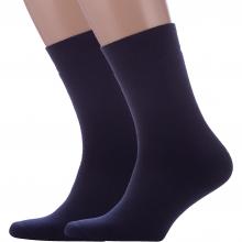 Комплект из 2 пар мужских махровых носков RuSocks (Орудьевский трикотаж) ТЕМНО-СИНИЕ