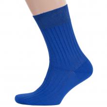 Мужские носки из 100% хлопка RuSocks (Орудьевский трикотаж) рис. 01, ВАСИЛЬКОВЫЕ