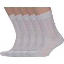 Комплект из 5 пар мужских носков PARA socks СВЕТЛО-СЕРЫЕ