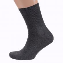 Мужские носки с анатомической резинкой RuSocks (Орудьевский трикотаж) ТЕМНО-СЕРЫЕ